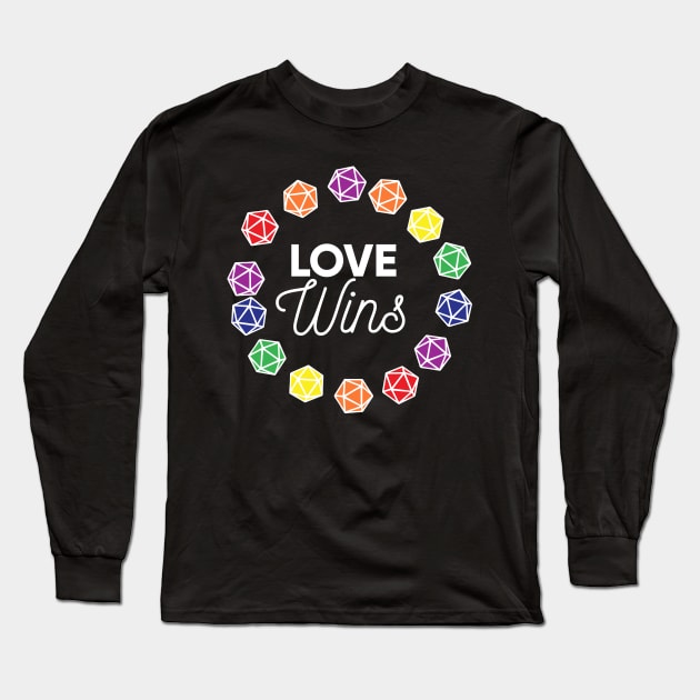 Pen and paper love wins gay pride Long Sleeve T-Shirt by avogel